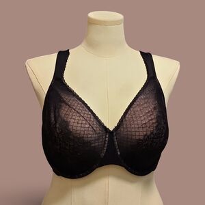 Curvation Lift Shape Full-Figure Lace Bra sz 44D sexy lace goth style whimsigoth